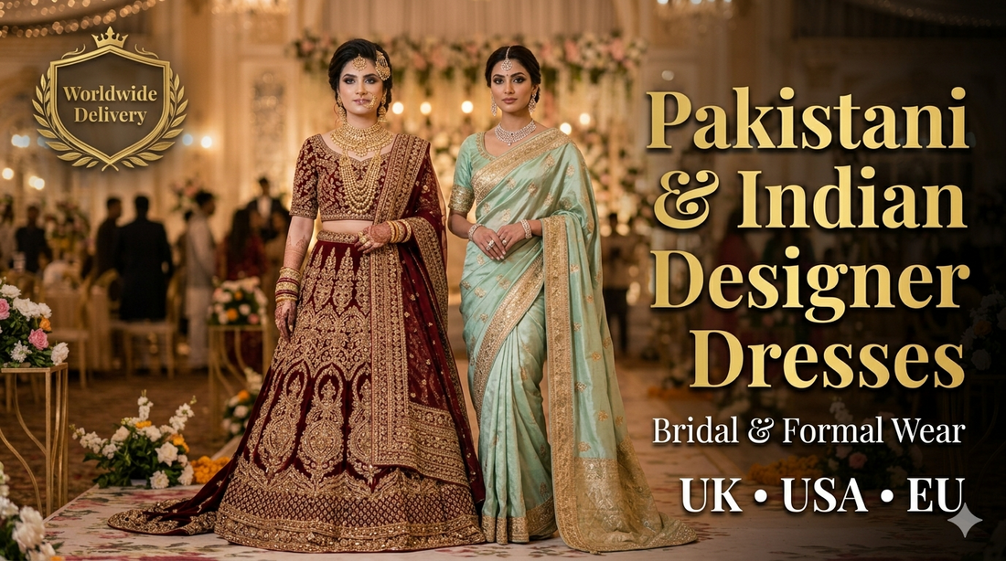 Buy Top Pakistani & Indian Designer Bridal and Formal Dresses in UK, USA & EU