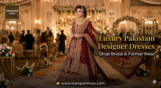 Luxury Pakistani Designer Wear Online – Shop Premium Fashion at LAAM Premium