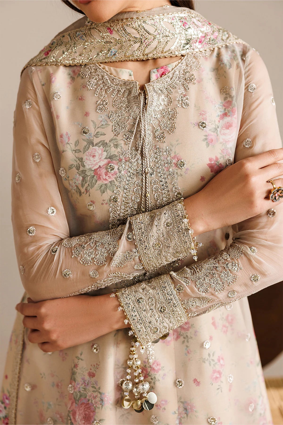 EMBROIDERED CHIFFON UC-3117