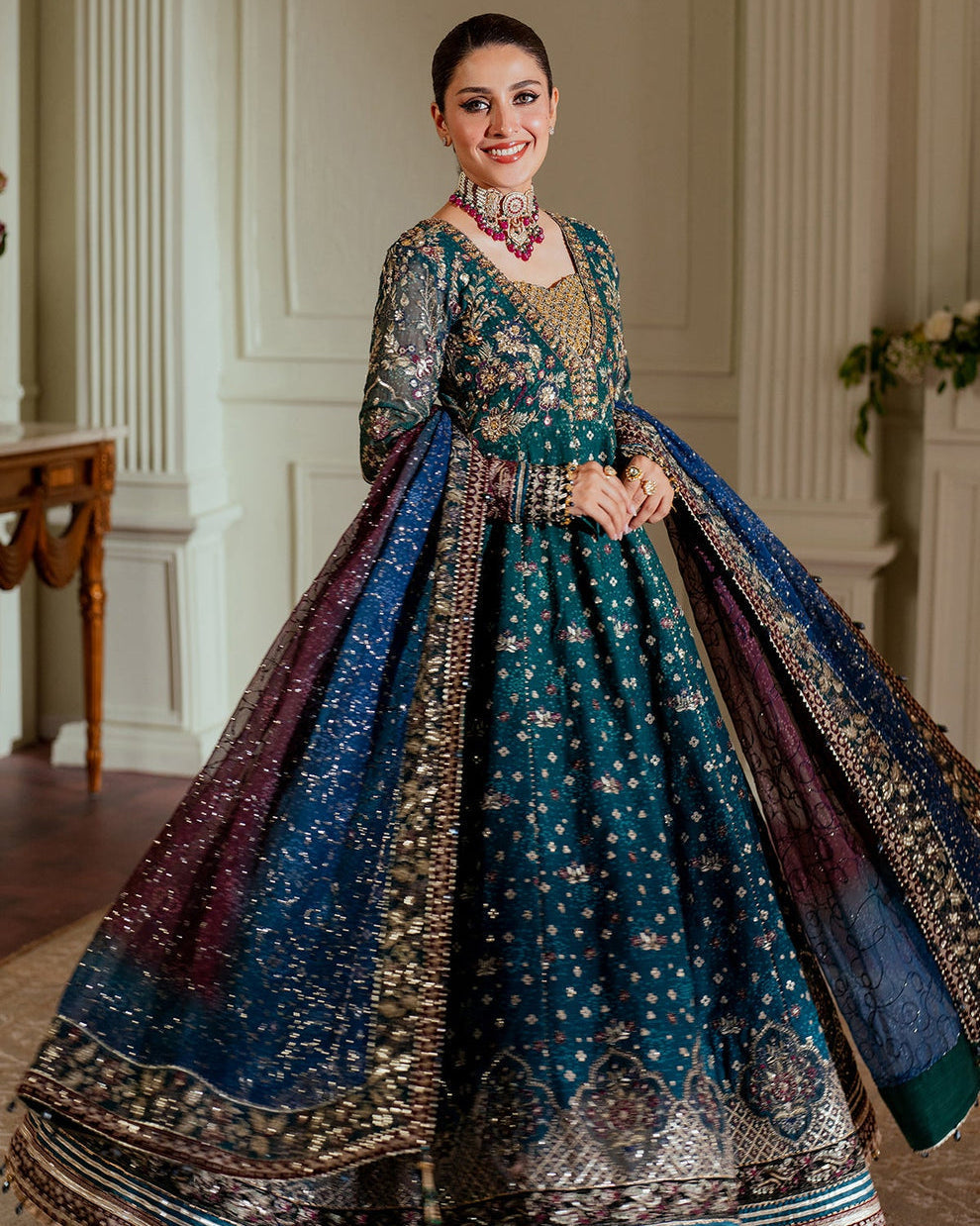 Baroque_Chantelle_embroidered_chiffon_three-piece - LAAM PREMIUM pakistan designer dress